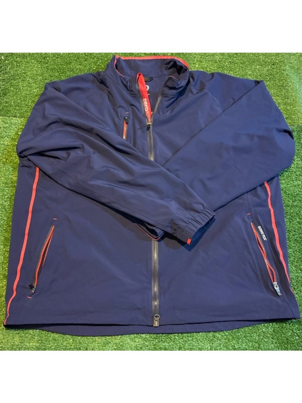 Zero Restriction jacket mens 2XL blue stealth goretex waterproof golf full zip